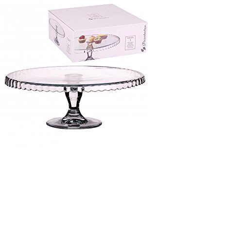 Personalised Engraved 12.5" (32cm) Cake Stand Wedding Birthday Christmas Lovely Gift Dessert (Plain (Not Engraved))