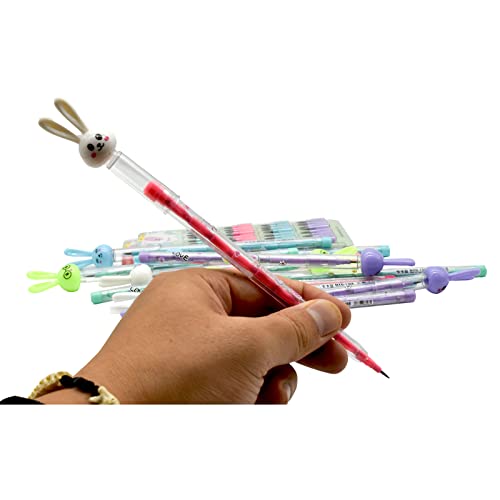 12 lápices apilables de conejo sin afilar HB miniatura 3