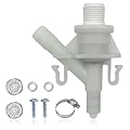 Upgraded RV Toilet Valve Replacement Kit for Pedal-Flush Toilets, Compatible with Dometic 300 301 310 311 320 321 385311641, Leak-Proof, Freeze-Resistant, Includes Hardware