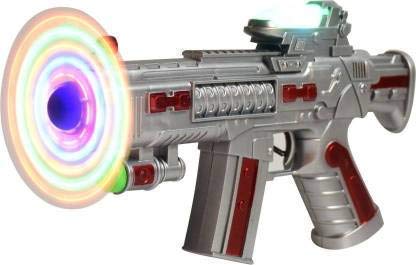 Jericos Musical Space Toy Musical Gun for Kids with Ultra Sonic Laser Light Feature & Colorful 3D Light Effects & Music| LED Fan| Vibration System & Perfect Size (3+ Years, Multicolor) (B0C9SQXRF2) Amazon Price History, Amazon Price Tracker