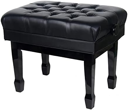 Ahşap Piyano Stool 1 Kişi Ayarlanabilir Piyano Tezgahı Profesyonel Solo Dolgulu Klavye Koltuğu Müzik Enstrümanı Uygulamaları için, Çoğu Piyanolar İçin Uygundur