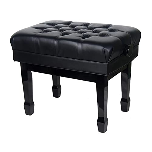 Ahşap Piyano Stool 1 Kişi Ayarlanabilir Piyano Tezgahı Profesyonel Solo Dolgulu Klavye Koltuğu Müzik Enstrümanı Uygulamaları için, Çoğu Piyanolar İçin Uygundur