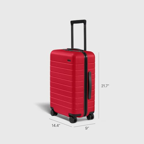 Away Carry-On Luggage, Lightweight Hardside Suitcase with Spinner Wheels, 22 Inch Airline Approved, TSA Lock, Cherry Red2