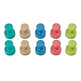 MAUL Aimant Néodyme en Forme de Quille, Lot de 10 Aimants Puissants à Usage Multiple, Ai...