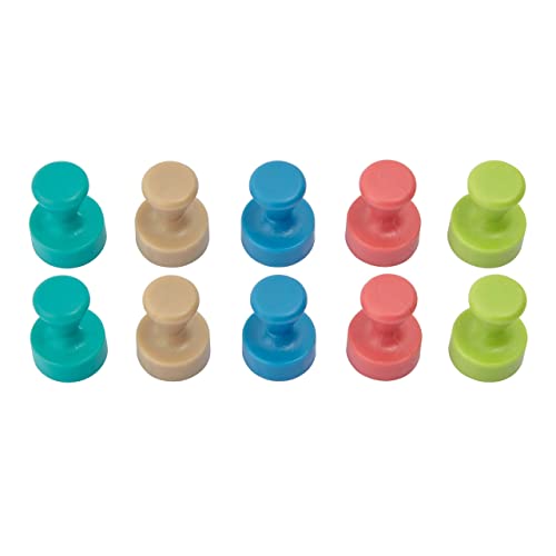 MAUL Magnet Kegel 10 Stück hellblau braun grün pink türkis kraftvoll