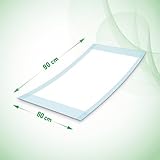 Absorbeo EXTRA Bettschutzunterlagen 30 Stück, Super Dry Effekt, Komplettschutz, Hypoallergen, Vollständig Atmungsaktiv, Größe 60 X 90 cm