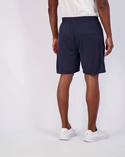 Image of Real Essentials 4 Pack: Men's 7 inch Athletic Running Quick Dry Mesh Shorts with Zipper Pockets (Available in Big & Tall)