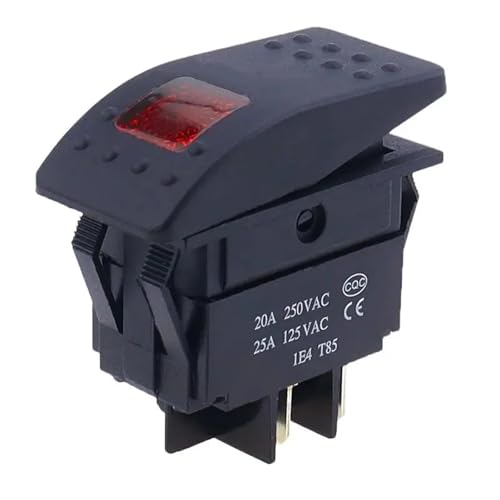 Interruptor basculante de palanca con luz para solucionar fallos de conexión en cuadros 12V