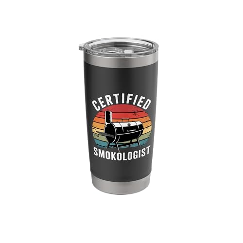 Certified Smokologist Meat Smoker BBQ Expert Pitmaster Stainless Steel Insulated