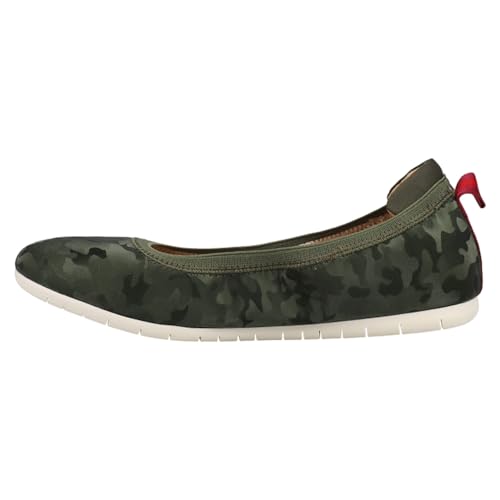 LifeStride Womens Devoted Camo Ballet Flats Casual - Green - Size 9 W3