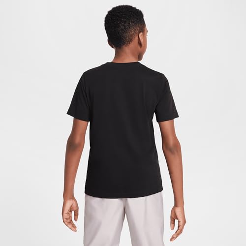 Nike Sportswear Big Kids' T-Shirt (HV8688-010, Black)2