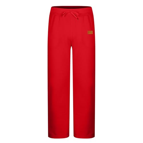 Men's Baggy Sweatpants Elastic Waist Drawstring Sweat Pants Casual Loose Trousers with Pockets Straight Leg Pants2