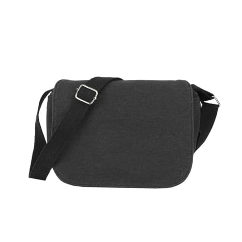oukesin Bolso bandolera pequeño de lona para mujer bolso de hombro para uso diario,054Negro