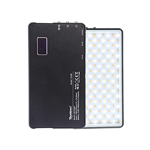 Teyeleec TA180 Panel Mini Bicolor Continuous LED Video Light 3200K-5600K for Zoom Skype Video Conference Live Broadcast (Silver)