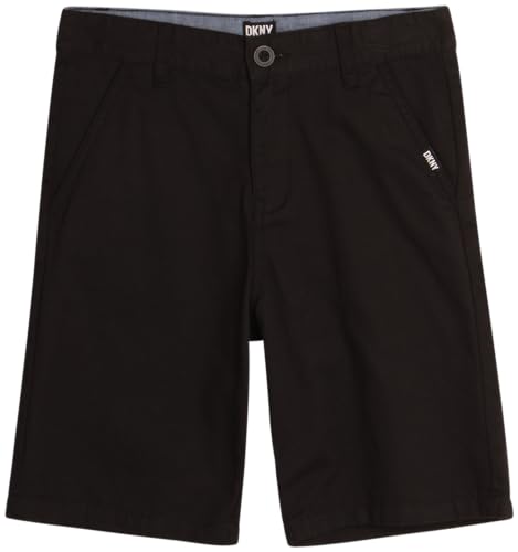 Dkny Boys' Shorts - Classic Fit Flat Front Twill Chino Shorts cover