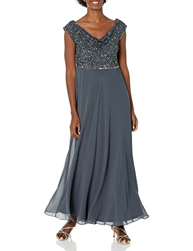 Image of J Kara Women's Beaded Empire Waist Gown