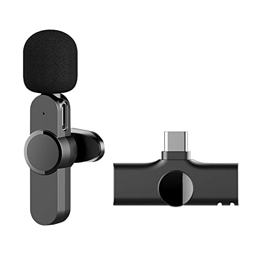Image of BKN Wireless Collar Microphone for All Type C Mobile & Laptop Devices with On Recording Mobile Charging Port Just Plug and Play | Noise Cancellation | NO APP or Bluetooth Needed Portable