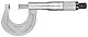 Starrett 256pn-1 BD75 Mikrometer, einfarbige Fingerhut, 0–2,5 cm, 0 cm Graduation, Genauigkeit +/-0.00015 