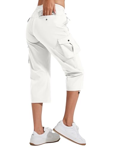 Pantalon Femme 7/8 Été Fluide Et Chic – Corsaire Léger Confortable à Séchage Rapide, Idéal Plage, Yoga, Vacances 2024