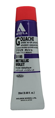 ホルベイン アクリリックガッシュ メタリックバイオレット D186 20ml 007186
