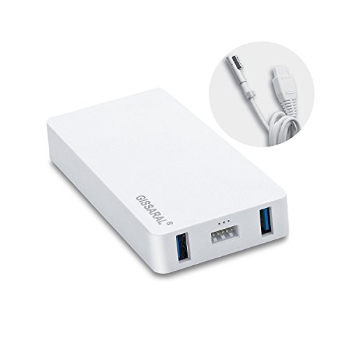 GISSARAL GISAC65-AM1 65W Cargador Adaptador Delgado portátil para MacBook Pro MacBook Air y MacBook Doble USB para Apple o Android Tableta o teléfono Inteligente