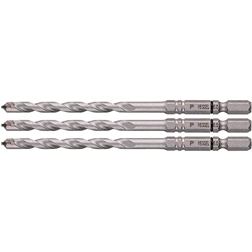 Vessel APD3S-6.0 Porcelain Drill Bit, 0.24 inch (6.0 mm), Set of 3