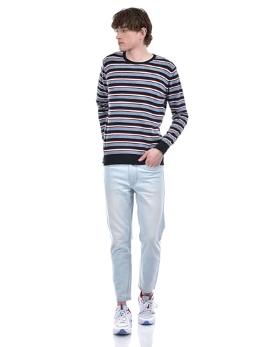 Image of Numero Uno Men's Light Blue Tapered Sustainable Jeans