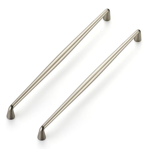 Image of Ravinte 5 Pack 10 Inch Brushed Nickel Kitchen Cabinet Handles Solid Zinc Alloy Cabinet Pulls Cupboard Hardware Drawer Handles