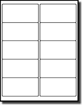 1,000 Label Outfitters® Vinyl Laser ONLY Labels, 4 x 2 inch, Waterproof and Weatherproof, 100 Sheets,