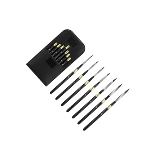 Pinceles de acuarela desmontables de alta elasticidad con mango protector de aluminio 4