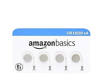 Amazon Basics CR1620 Lithium Coin Battery, 4-Pack