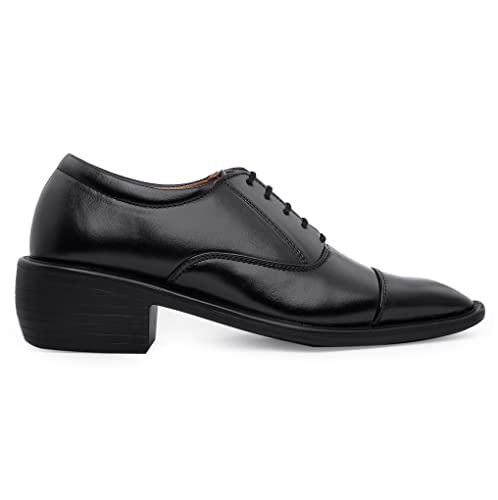 Image of BXXY Men's Height Increasing Formal Office Wear Lace-Up Shoes