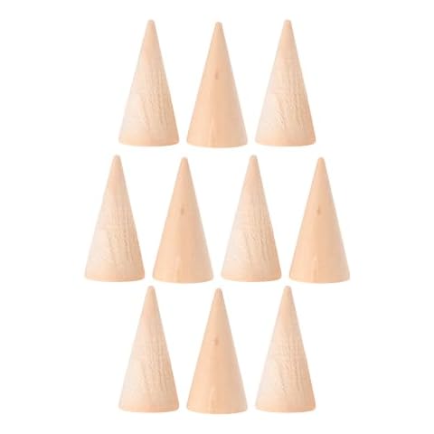 Healifty Soporte de Anillo de Cono de Madera Cover