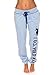 US Polo Assn. Women's Printed French Terry Boyfriend Fitted long PJ Pant Blue L