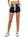 Aloodor Summer Outfits for Women Running Workout Shorts with Pockets Gym Clothes
