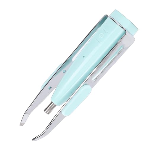 LICAEVEY Tweezer with 1080p Camera & 10X Zoom Hair Removal Camera Tweezers with LED Light & App for Blackhead Removal Ingrown Hair Eyebrow and Ear (Green)