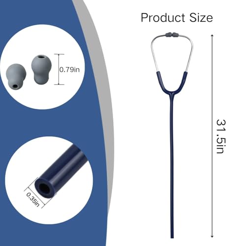 Image of Stethoscope Replacement Tube Navy Blue Tubing fits for Littmann III