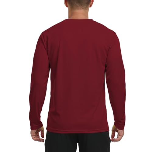 Men's Long Sleeve Sun Shirt Lightweight Workout UV Protection Quick Dry Hiking Tee Shirts Cycling Fishing Athletic Tops3