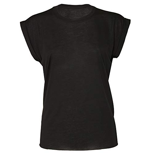 Bella + Canvas Women's Flowy Muscle Tee - Black - S