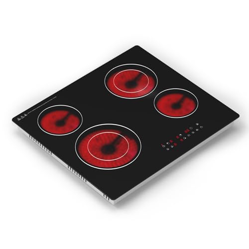 Borrallio Plaque Vitrocéramique 60cm 6300W, Plaque de...