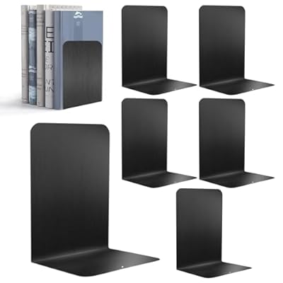 Sprifityy Sujetalibros de Metal (6 Unidades),Separador de Libros,17 x 13,5 x 10,2 cm,con Alfombrilla Antideslizante,Organizador Libros para,para Escuela, Oficina y hogar, Negro | Ya disponible en tu tienda friki favorita! En mundofriki.es! Sprifityy Sujetalibros de Metal (6 Unidades),Separador de Libros,17 x 13,5 x 10,2 cm,con Alfombrilla Antideslizante,Organizador Libros para,para Escuela, Oficina y hogar, Negro | Ya disponible en tu tienda friki favorita! En mundofriki.es!
