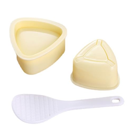 kesurpae Prensa de Alimentos de Bolas de arroz fácil de Usar para Hacer Sushi rápido y práctico, Molde Triangular para Hacer Sushi, Prensa de Alimentos de Bolas de arroz ABS