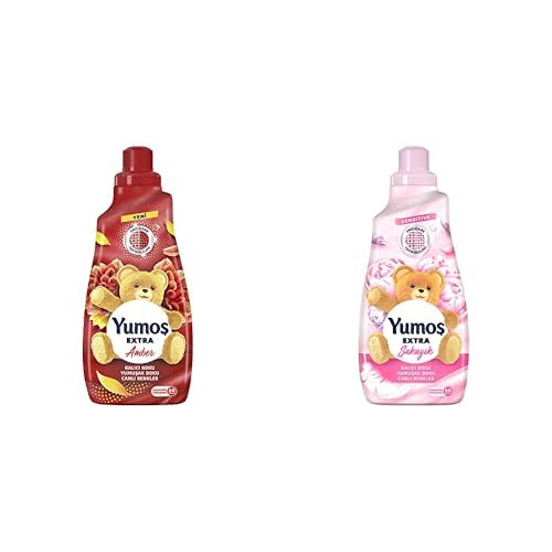 Yumoş Extra Konsantre Çamaşır Yumuşatıcısı Amber 1440 ml ve Yumoş Extra Konsantre Çamaşır Yumuşatıcısı Şakayık 1440 ml