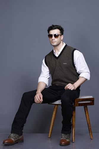 Image of GODFREY Half Sweater for Man Winter Pullover - Sleeveless Men Sweaters