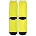 SyXIOP Lemon Yellow Fashion performance crew socks running lightweight wicking white socks women (2-Pair)
