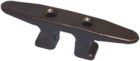 Dock Edge + Open Base Dock Cleat, Black, 6-Inch