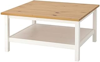 DiscountSeller HEMNES stolik kawowy, biała plama, jasnobrązowy, 90 x 90 cm trwały i łatwy w pielęgnacji. Stoliki kawowe i pomocnicze. Stoliki i biurka. Meble przyjazne dla środowiska.