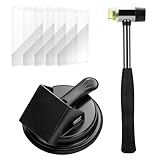 kegliik Floor Gap Fixer Tool Kit with Hammer & 5 Reusable Pads | 45° Strike Angle Design for Easy DIY Installation | 4.9" Super Strong Suction Silicone Cup for Laminate, Vinyl, Wood Floor Repair