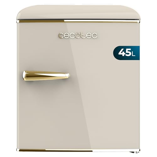 Cecotec Mini Nevera Retro de 45 L Bolero CoolMarket TT Origin 45 Beige. Frigorífico Mini con...
