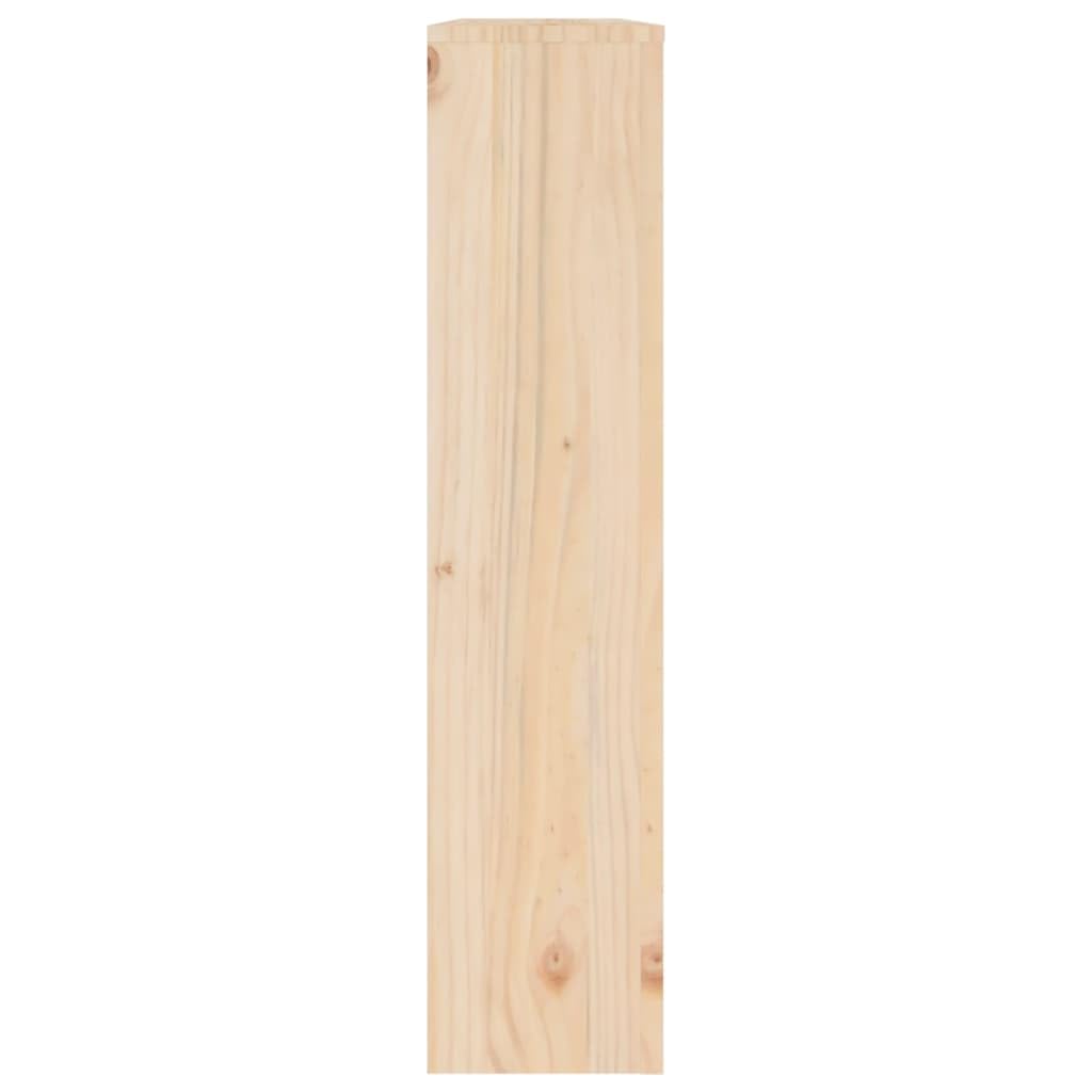 Okładzina grzejnika z litego drewna sosnowego 108,5 x 19 x 84 cm z nowoczesnym wzornictwem lameli, dodatkowa półka, osłona i akcesoria do ogrzewania i termostatu